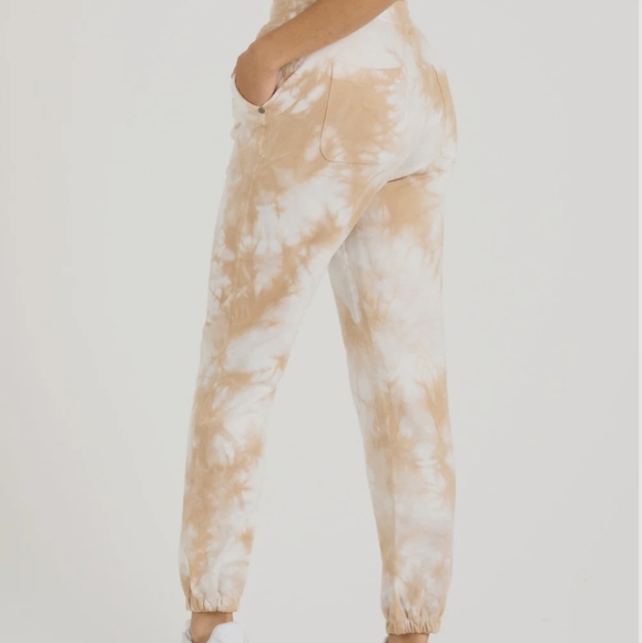 Vuori Laguna Lounge Pant 2.0 Size XXS White and Tan - Picture 2 of 8